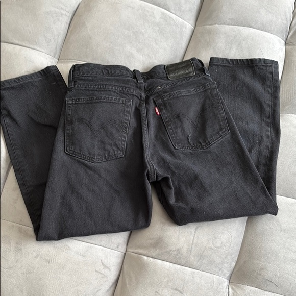 Levi Wedgie Straight Black Jeans size 24 - Picture 1 of 10